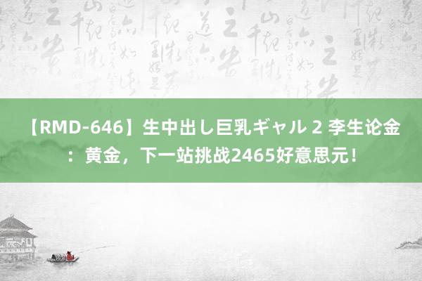 【RMD-646】生中出し巨乳ギャル 2 李生论金：黄金，下一站挑战2465好意思元！