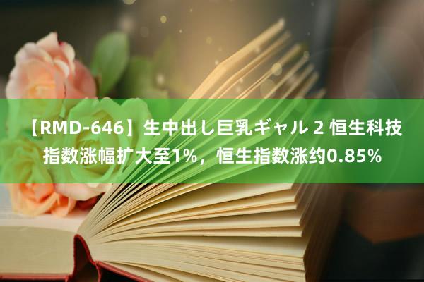 【RMD-646】生中出し巨乳ギャル 2 恒生科技指数涨幅扩大至1%，恒生指数涨约0.85%