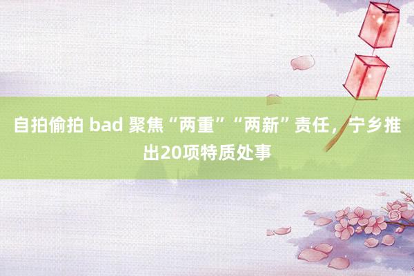 自拍偷拍 bad 聚焦“两重”“两新”责任，宁乡推出20项特质处事