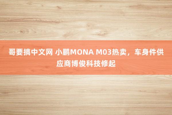 哥要搞中文网 小鹏MONA M03热卖，车身件供应商博俊科技修起